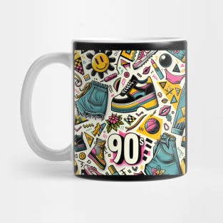 Retro 90s Vibe - Vintage Style Fashion Tea Mug